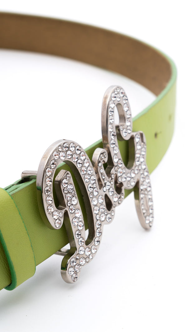 Dolce & Gabbana Rhinestone Logo Belt