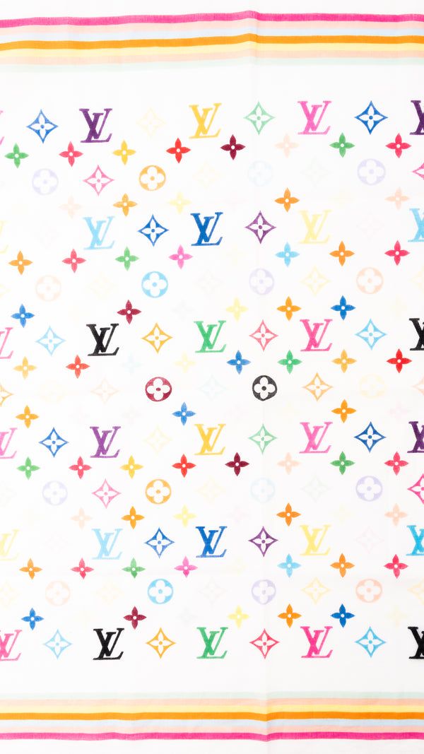 Louis Vuitton X Takashi Murakami Monogram Scarf