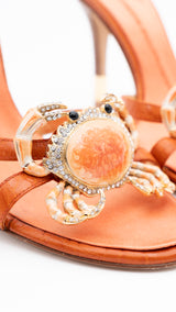 Giuseppe Zanotti Rhinestone Crab Heels