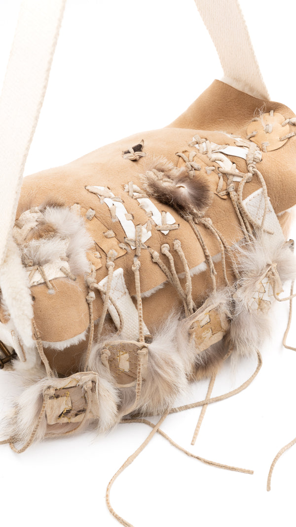 John Galliano Shearling Bag