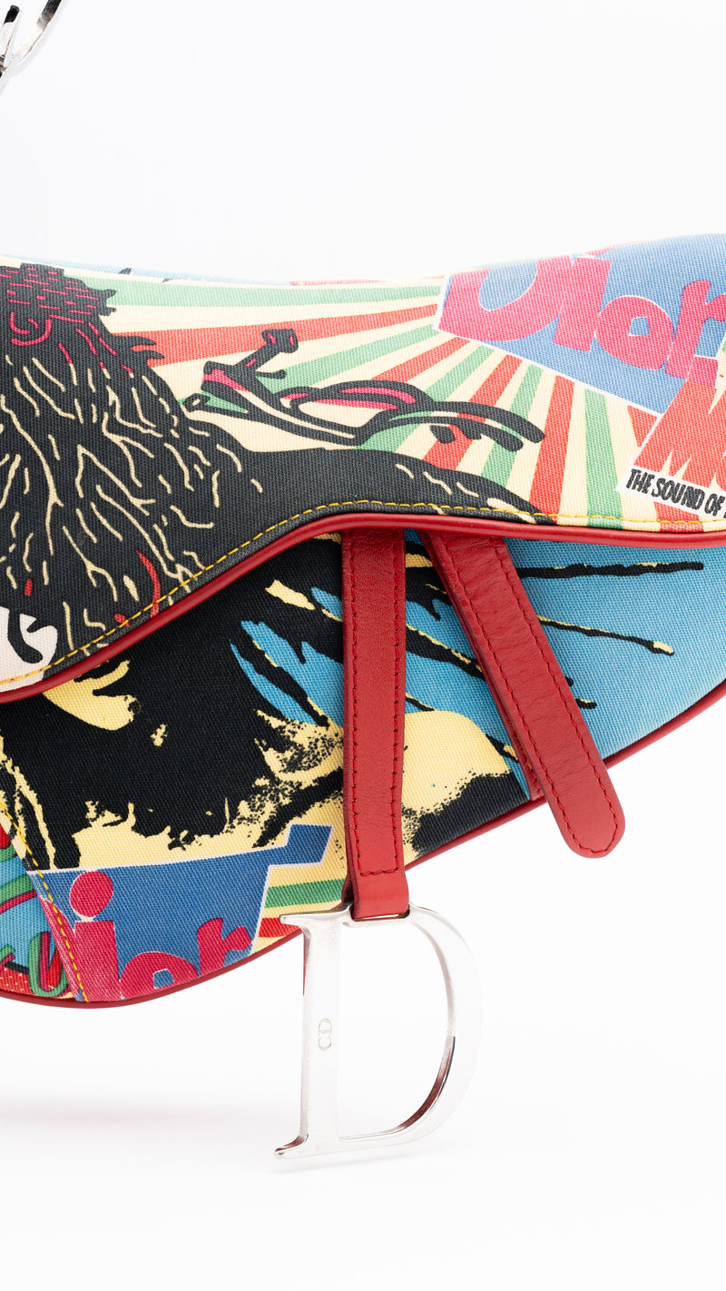 Dior Monogram Rasta Mania Saddle Bag