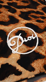 Dior Leopard Print Scarf