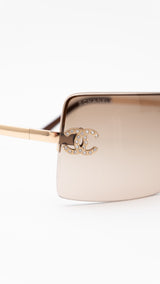 Chanel Rhinestone Sunglasses