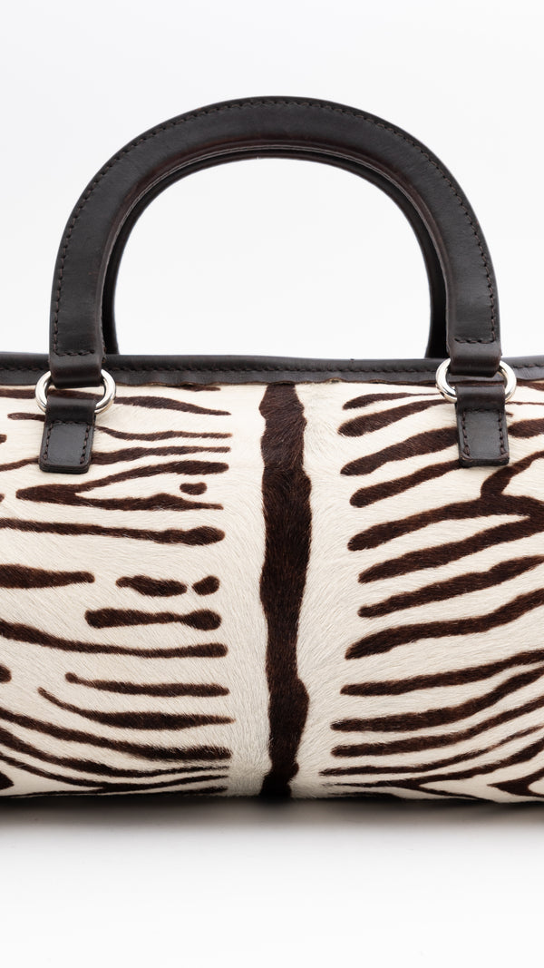Prada Calf Hair Top Handle Bag