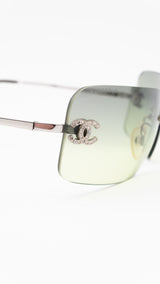 Chanel Rhinestone Sunglasses