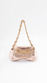 Dolce & Gabbana Leather Chain Shoulder Bag