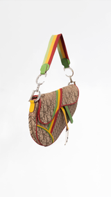 Dior Monogram Rasta Saddle Bag