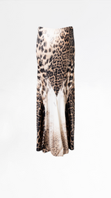 Roberto Cavalli Cheetah Print Maxi Skirt