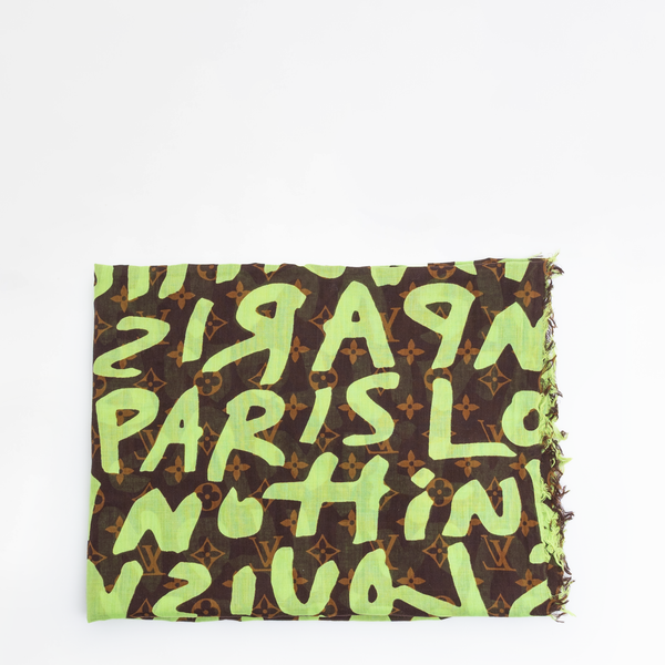 Louis Vuitton X Stephen Sprouse Monogram Graffiti Scarf – Jean Vintage