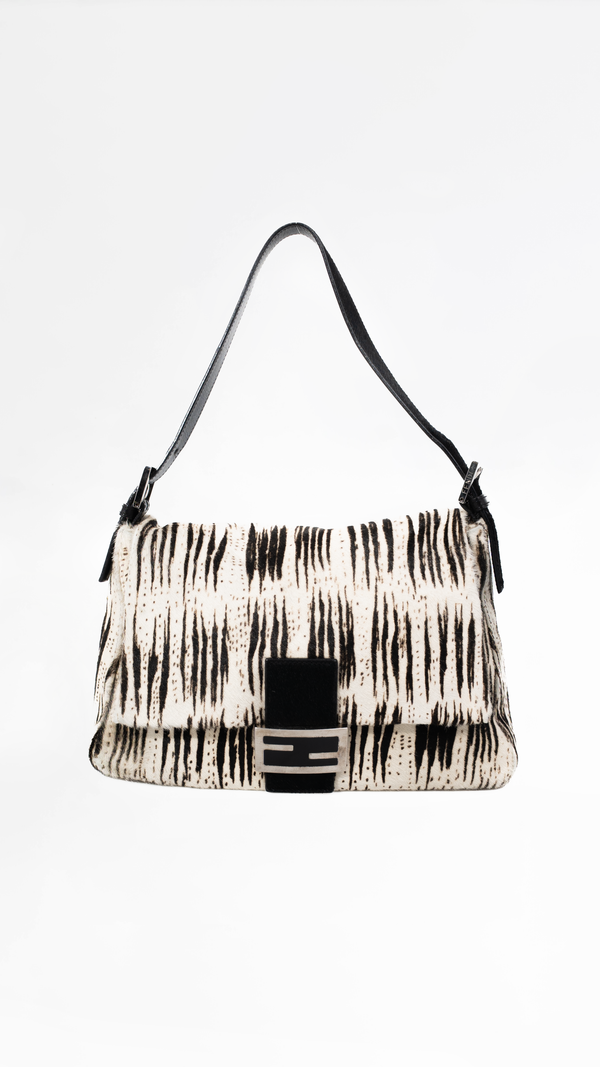 Fendi Pony Hair Mamma Baguette Bag