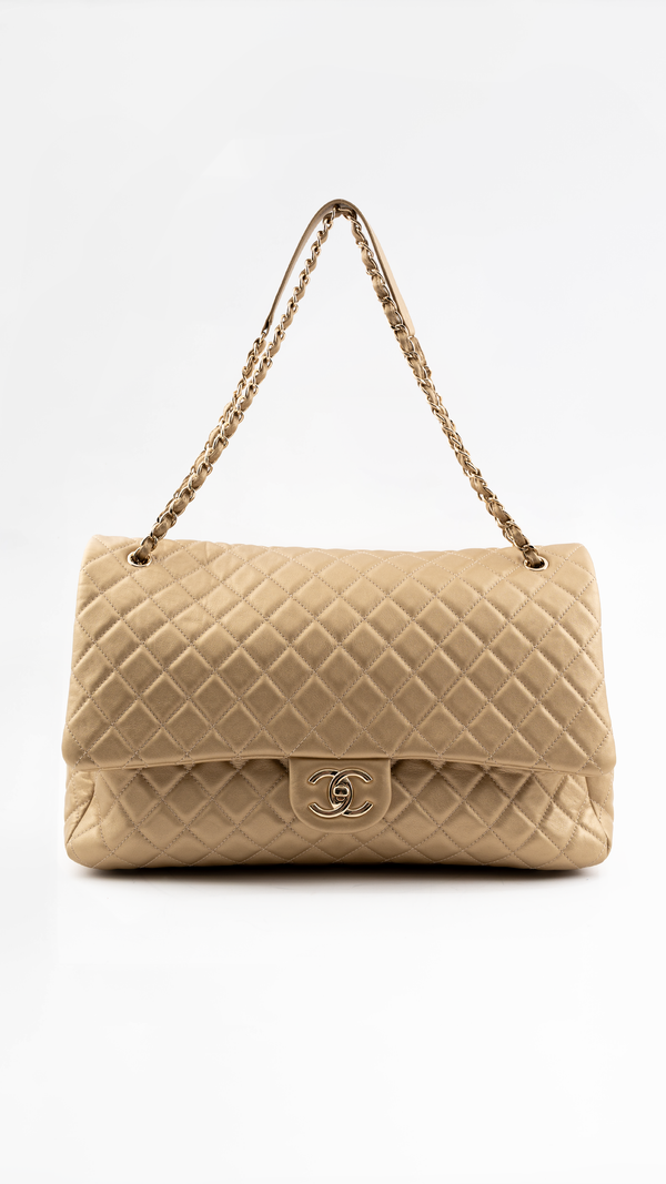 Chanel XXL Calfskin Leather Airline Classic Flap Shoulder Bag
