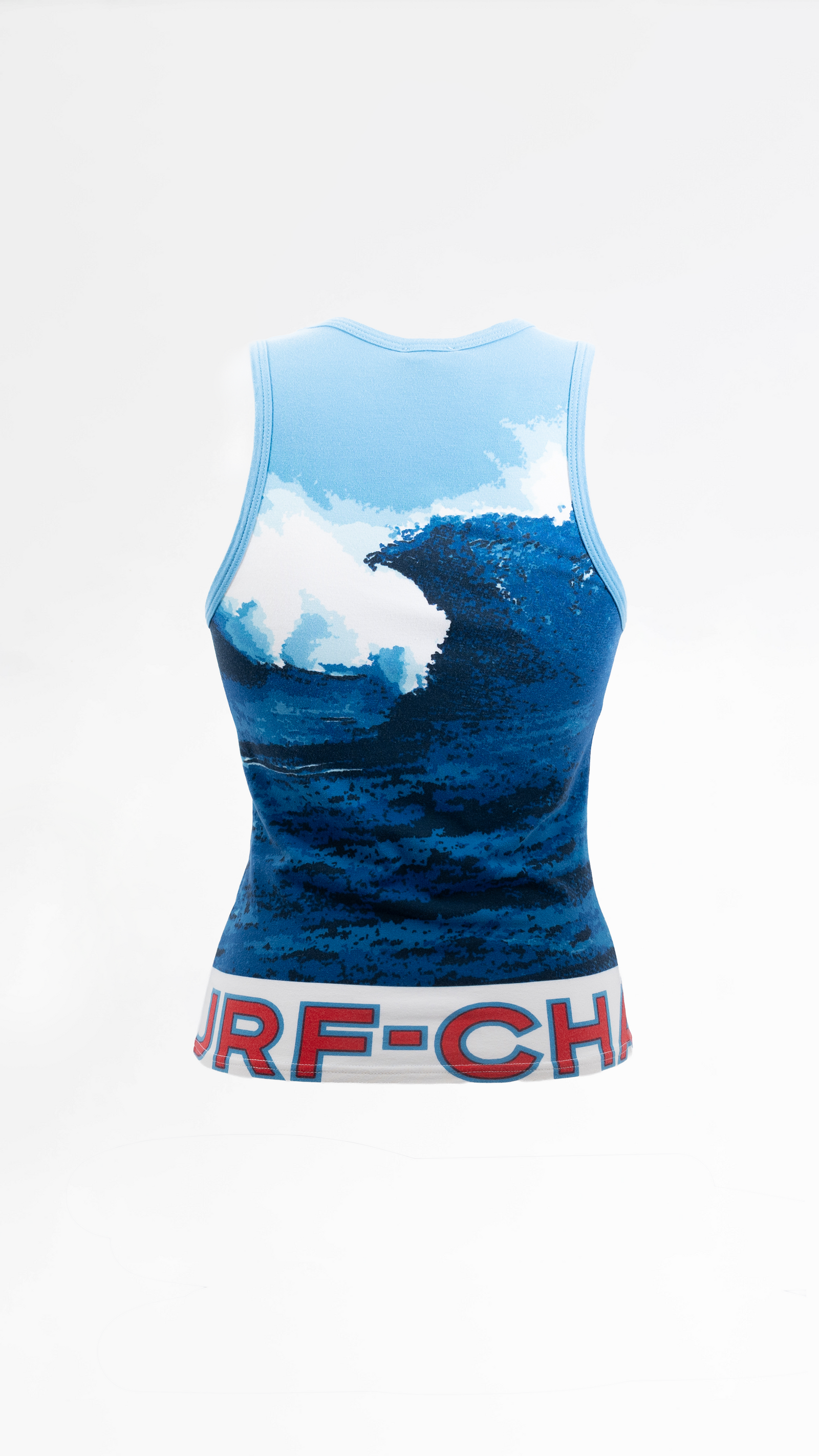CHANEL 波のグラフィック タンクトップ Chanel Surf Tank Top – Jean Vintage