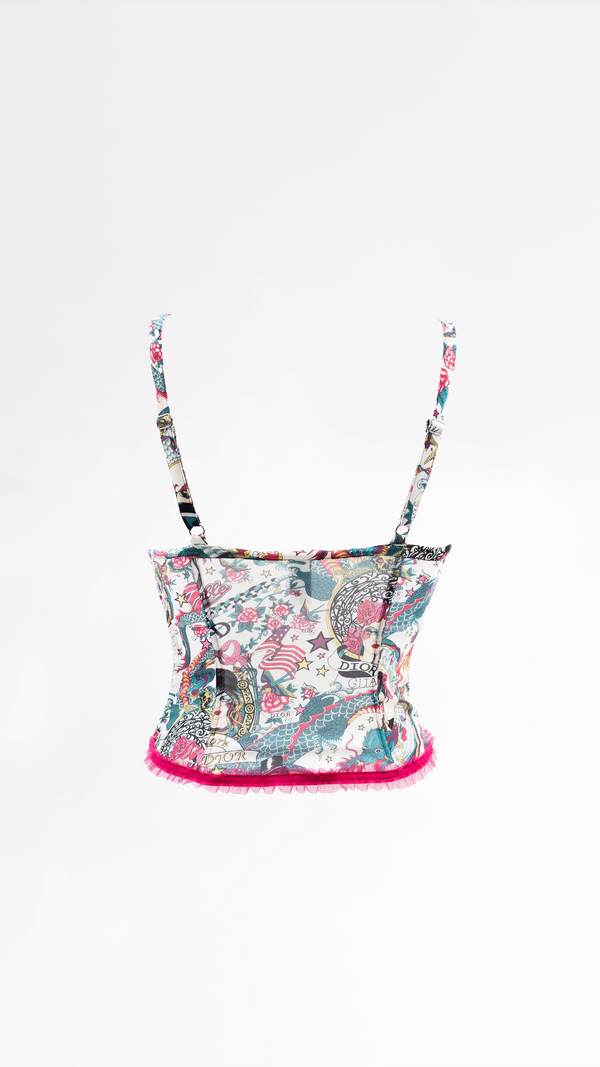 Dior Tattoo Logo Corset