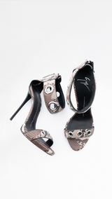 Giuseppe Zanotti Snakeskin Leather Heels