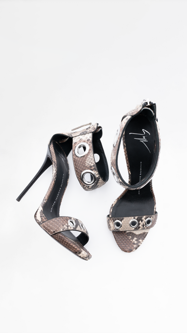 Giuseppe Zanotti Snakeskin Leather Heels