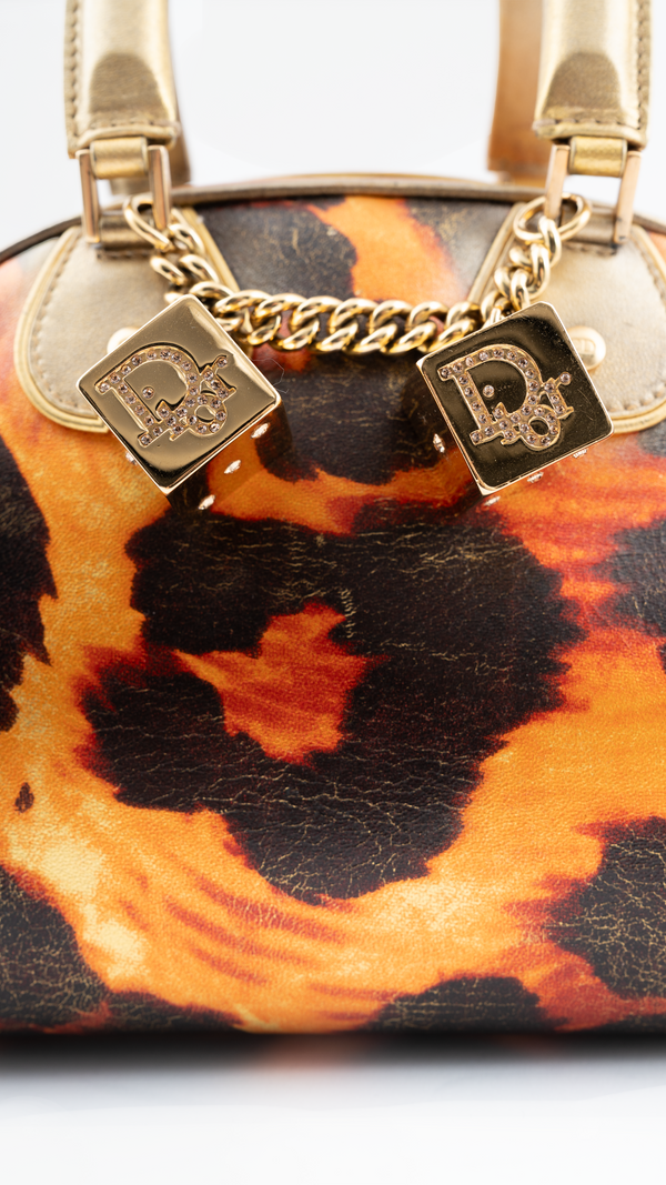 Dior Metalic Gold Gambler Bag