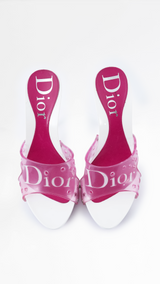 Dior Logo Jelly Heels  - EU 36