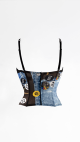 Dior Miss Diorella Trompe L'oeil Bustier Corset Top