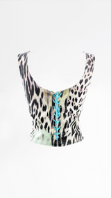 Cavalli Leopard Print Corset