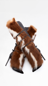 Roberto Cavalli Fox Fur Boots