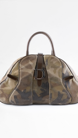Dior Camo Double Saddle Bag