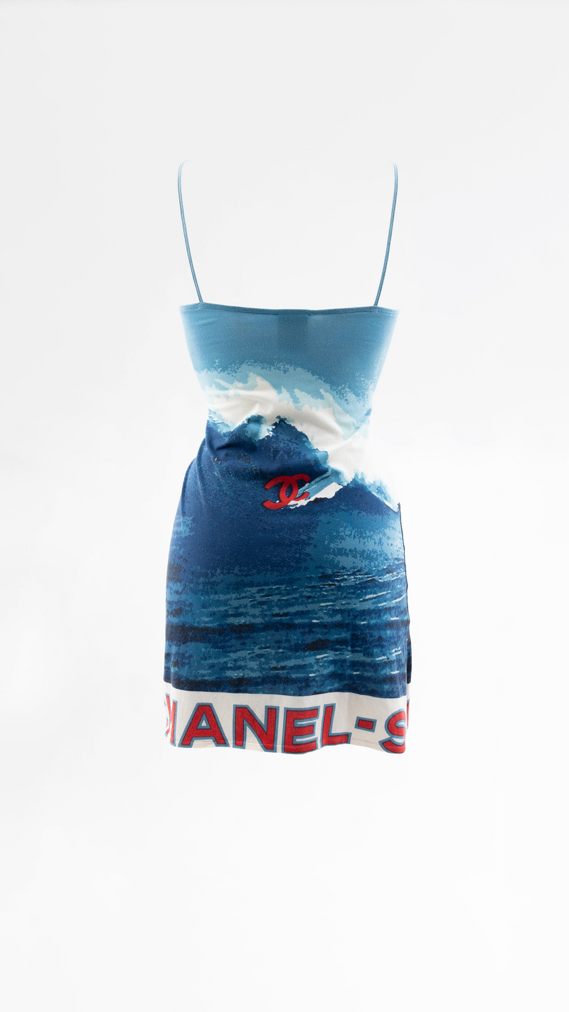 chanel surf mini dress Chanel Surf Logo Dress – Jean Vintage