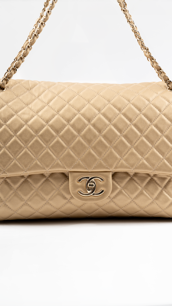 Chanel XXL Calfskin Leather Airline Classic Flap Shoulder Bag