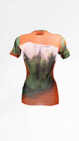Jean Paul Gaultier Venus De Milo Sheer Mesh Top