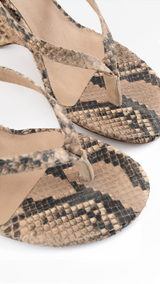 Yeezy Season 8 Python Thong Heels - EU 39
