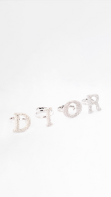 Dior Spell Out Crystal Rings