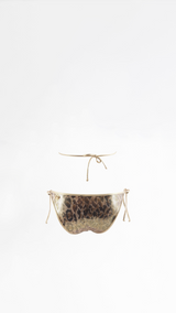 Dolce & Gabbana Metallic Leopard Print Swimsuit