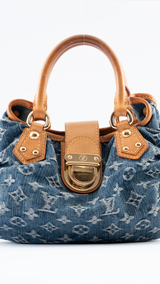 Louis Vuitton Monogram Denim Mini Pleaty Bag