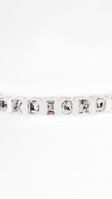 Dior Crystal Embellished Logo Choker