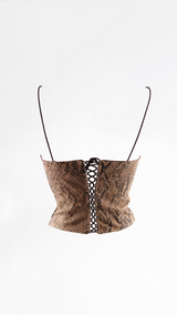 Millesia Vintage Leather Corset