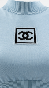 Chanel Identification Cropped Tank Top