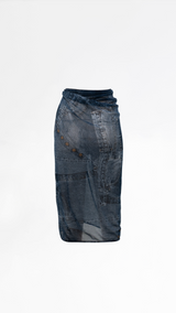 Dior Trompe L'oeil Denim Sarong