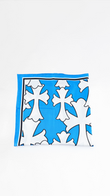 Chrome Hearts Cemetery Cross Silk Scarf