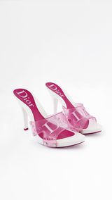 Dior Logo Jelly Heels  - EU 36