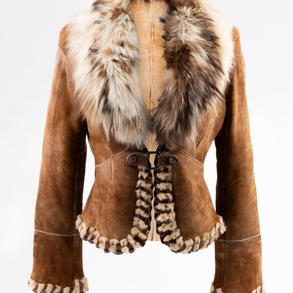 Roberto Cavalli Fur Trimmed Shearling Jacket – Jean Vintage