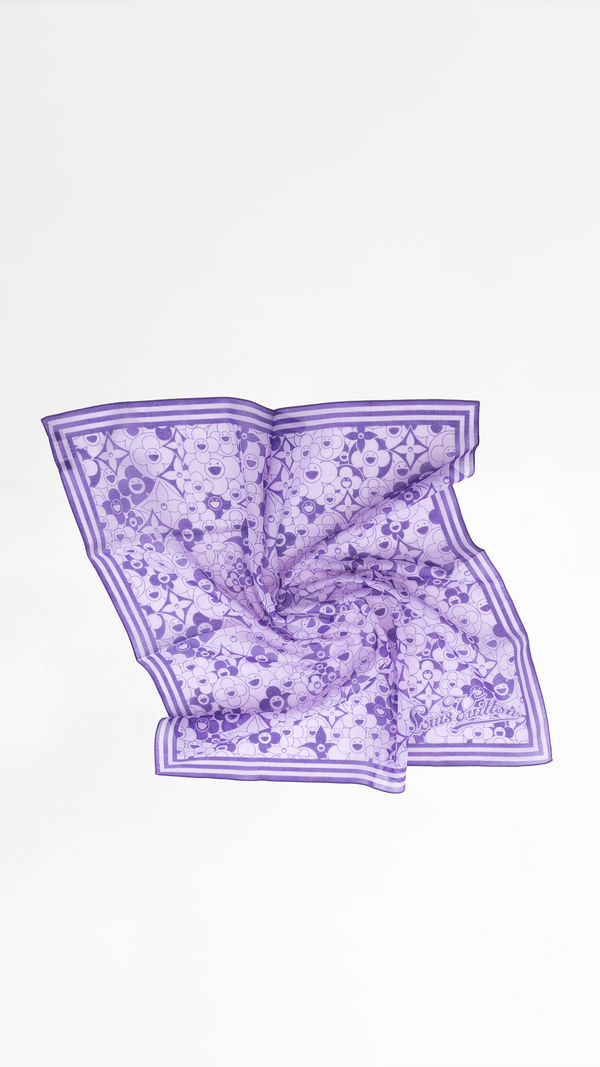 Louis Vuitton X Takashi Murakami Cosmic Blossom Scarf