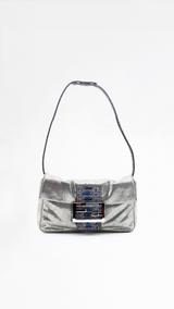 Fendi Python Trimmed Mini Baguette