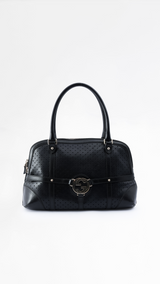 Gucci GG Reins Perforated Leather Shoulder Bag