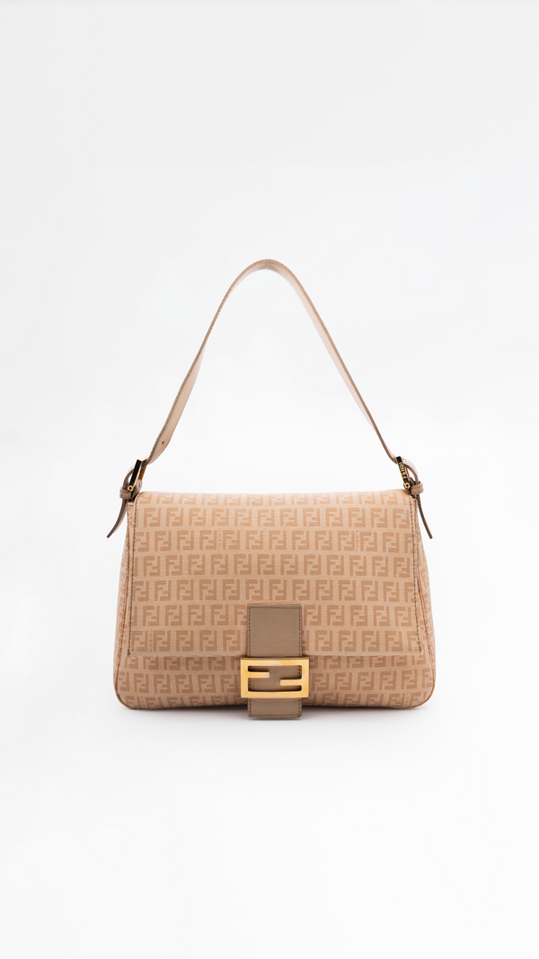 Fendi Beige Zucchino Mamma Baguette