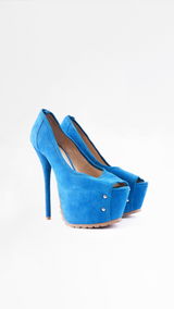 Gianmarco Lorenzi Suede Heels - EU 38