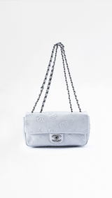Chanel Lambskin Leather Embossed Symbols Classic Flap Bag
