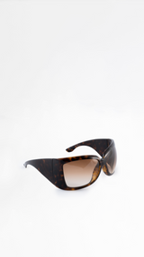 Gucci Tortoiseshell Shield Sunglasses