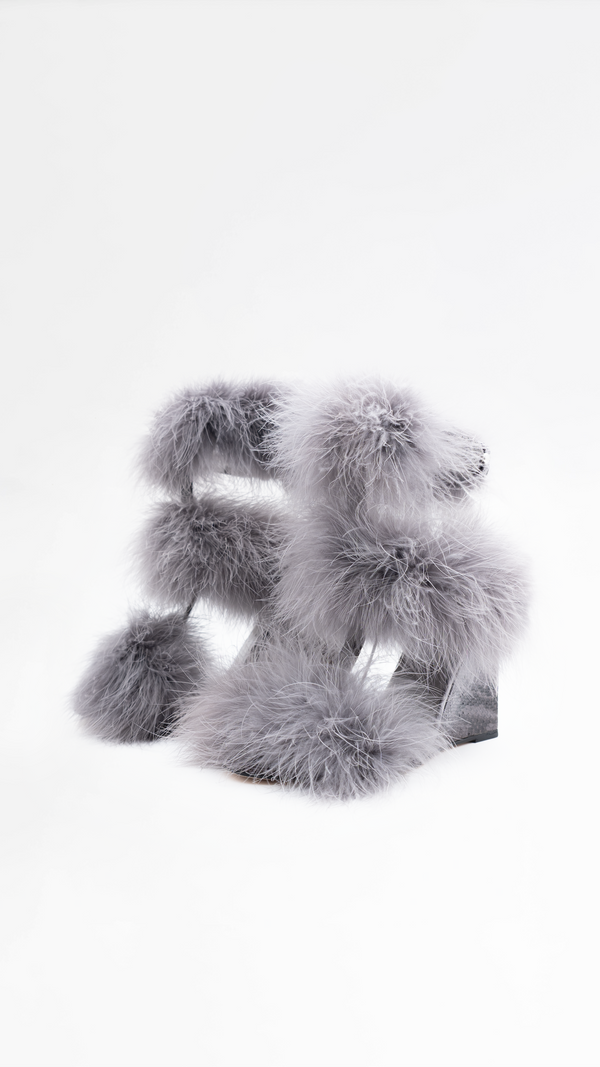 Manolo Blahnik Feather Wedges