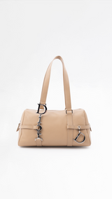 Dior Calfskin Leather Spell Out Shoulder Bag