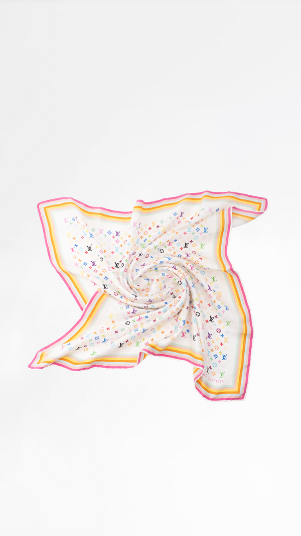 Louis Vuitton X Takashi Murakami Monogram Scarf