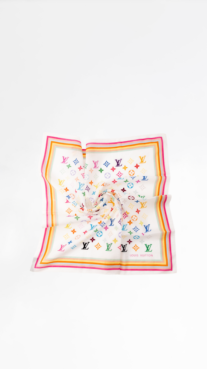 Louis Vuitton X Takashi Murakami Monogram Scarf